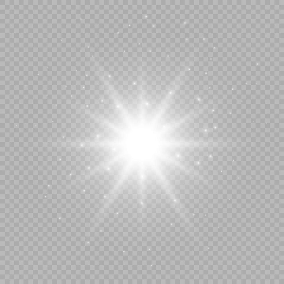 Light effect of lens flares vector