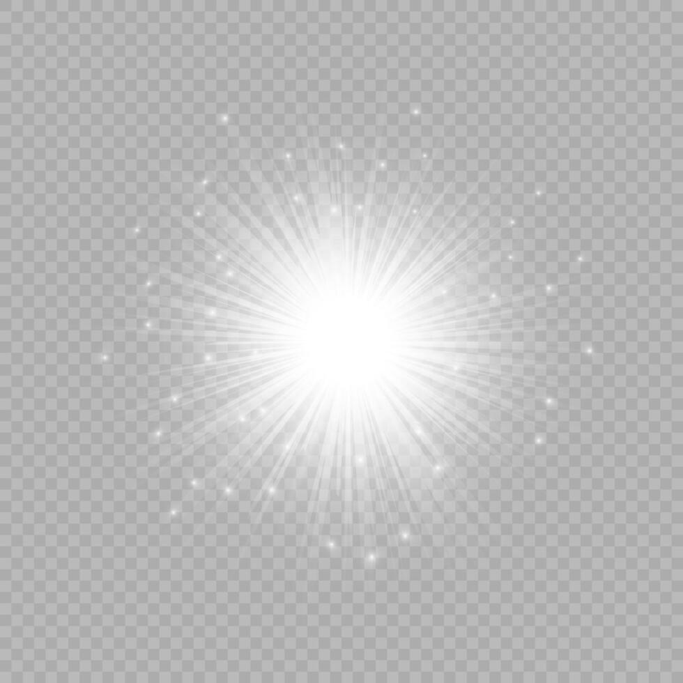 Light effect of lens flares vector