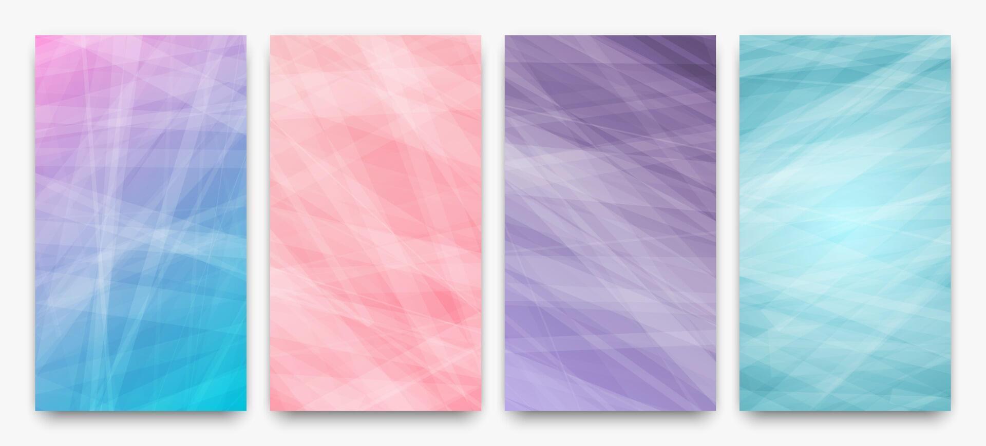 Modern colorful gradient background with lines vector