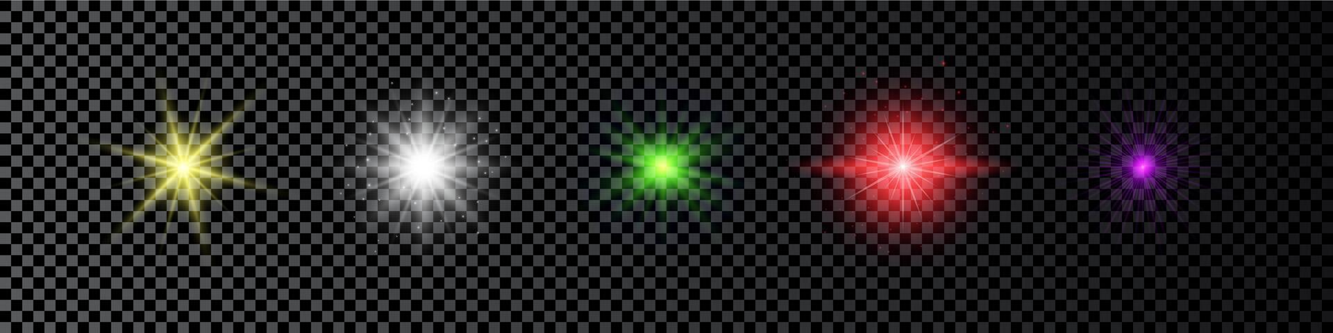 Light effect of lens flare vector