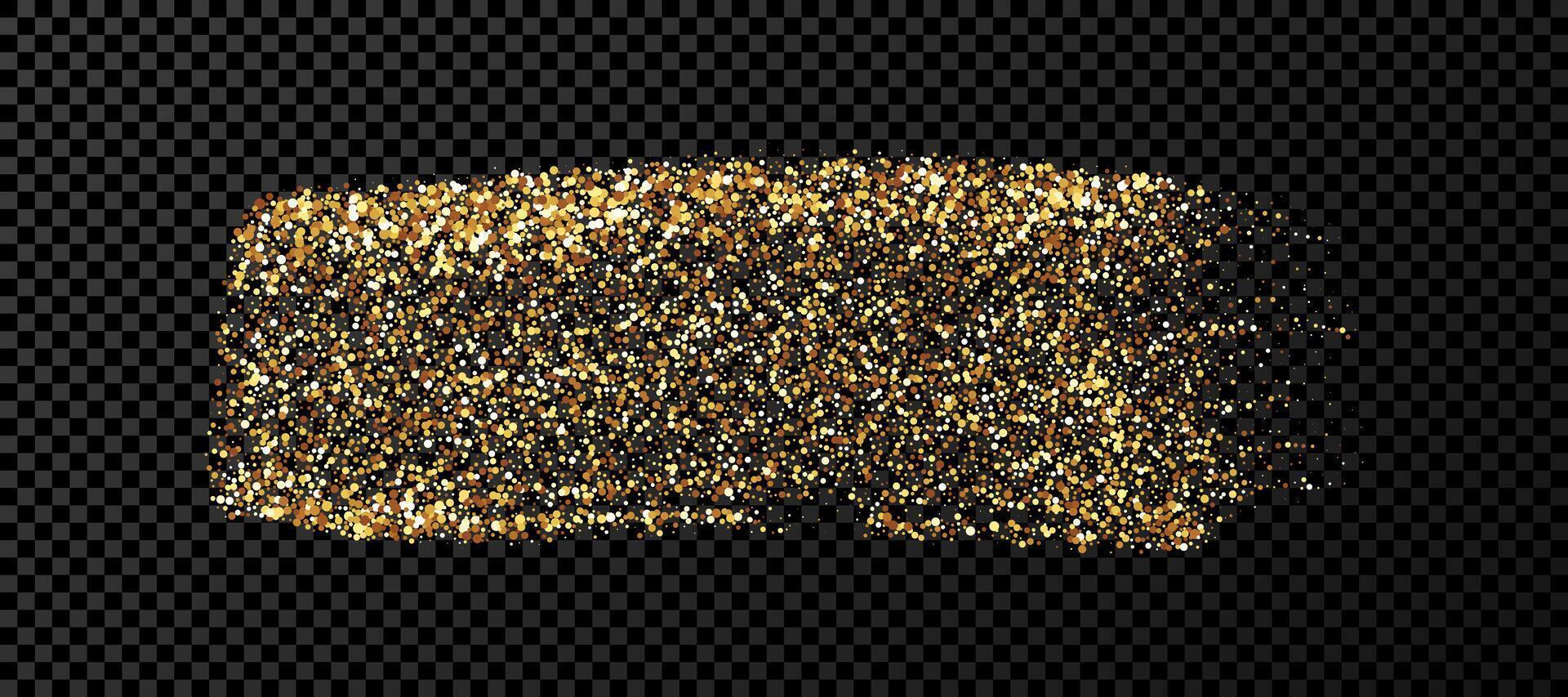 Gold grunge brush strokes vector