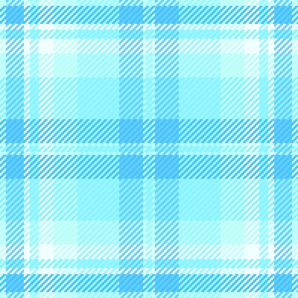Newborn textile check vector, guy tartan seamless pattern. Tablecloth background texture plaid fabric in cyan and light colors. vector