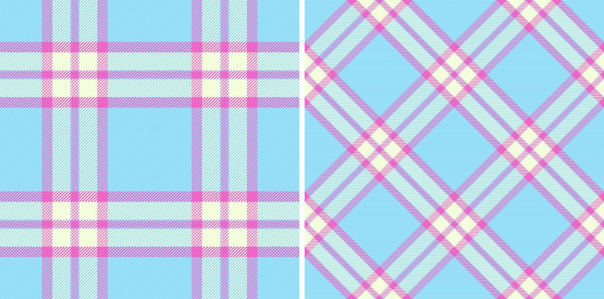 Pattern tartan textile of plaid seamless check with a fabric background texture vector. vector