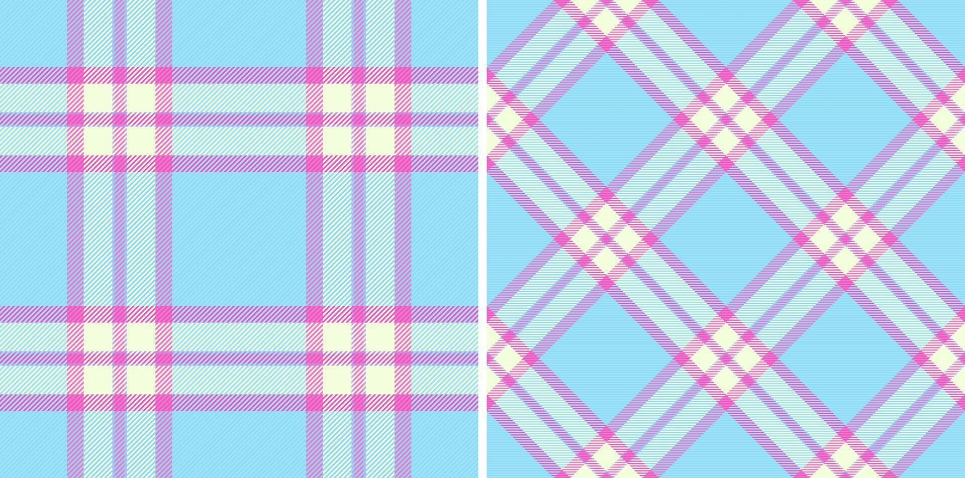 Pattern tartan textile of plaid seamless check with a fabric background texture vector. vector