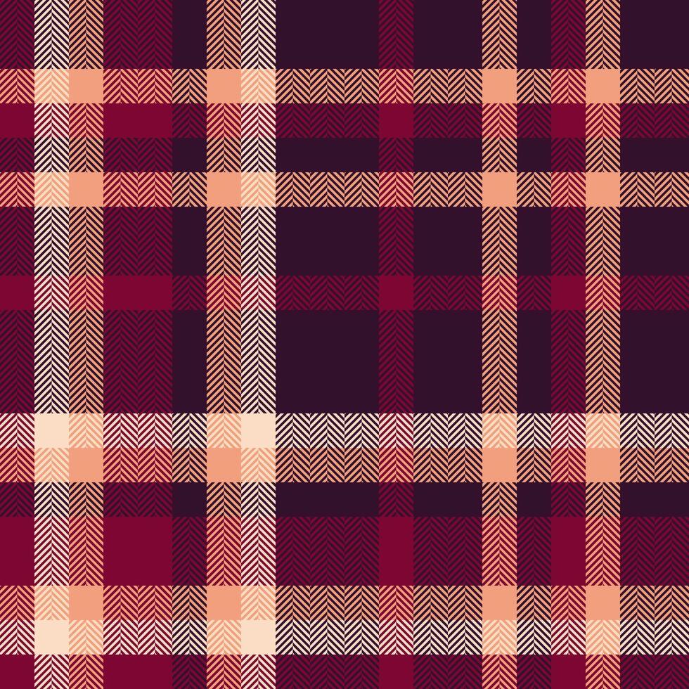 Seamless textile plaid of vector pattern texture with a background check fabric tartan.