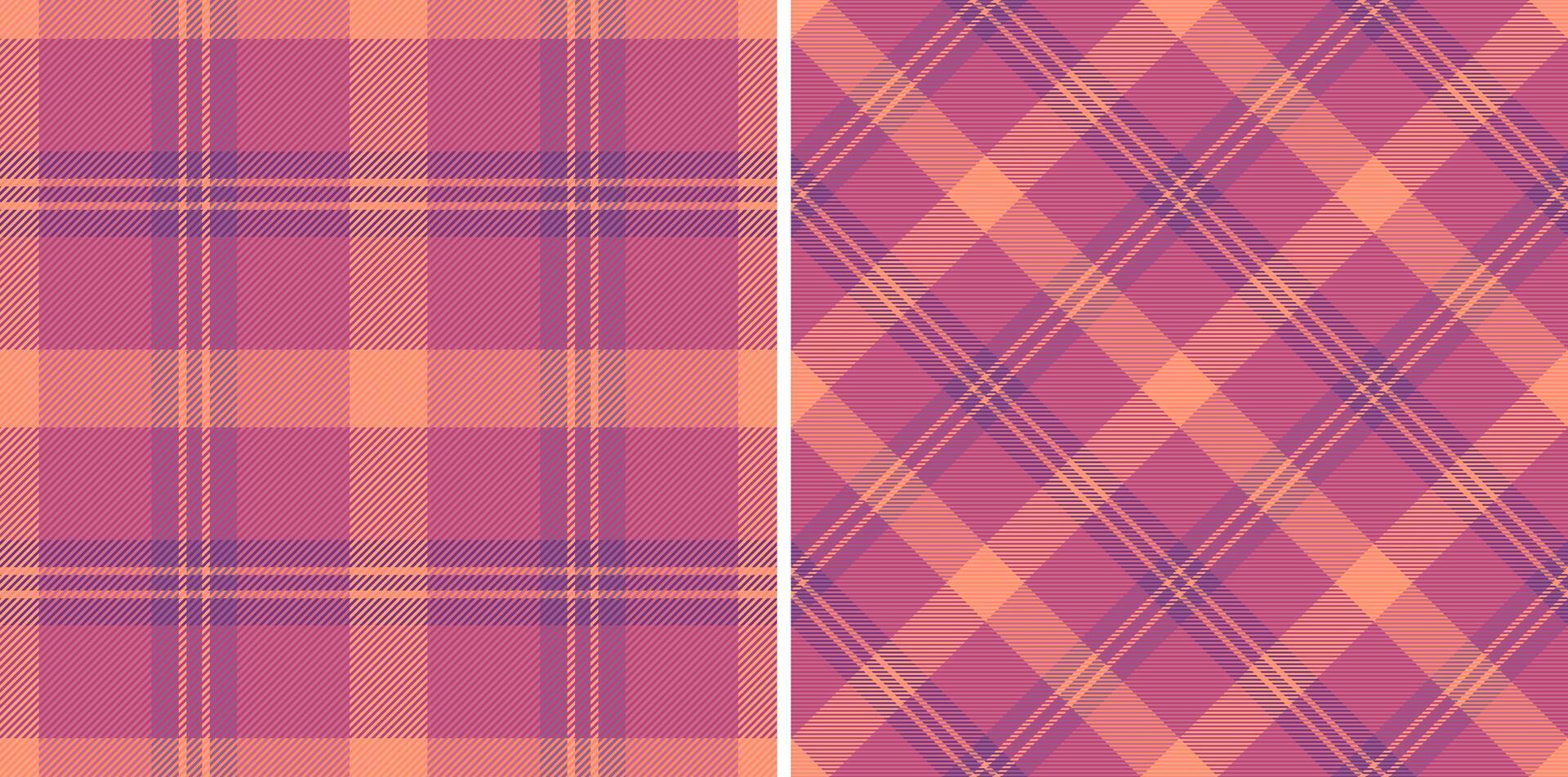 Fabric background textile of seamless plaid check with a pattern vector tartan texture.