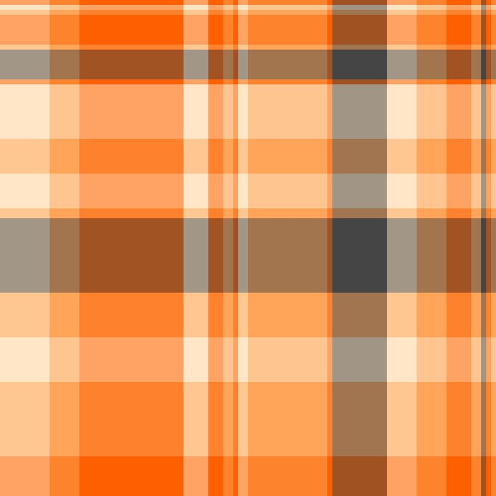 Japanese pattern background textile, craft tartan plaid fabric. Selection seamless vector check texture in orange and pastel colors.