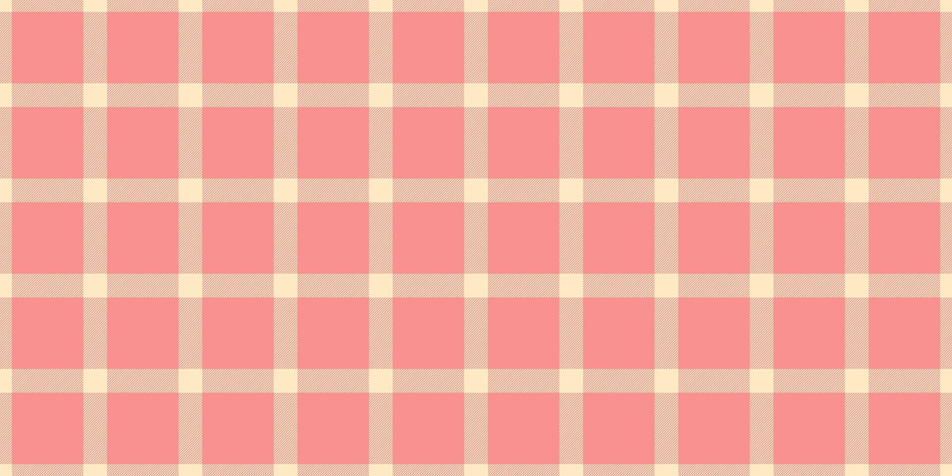 Funky pattern vector tartan, flannel background fabric texture. Merry christmas textile check seamless plaid in bisque and red colors.
