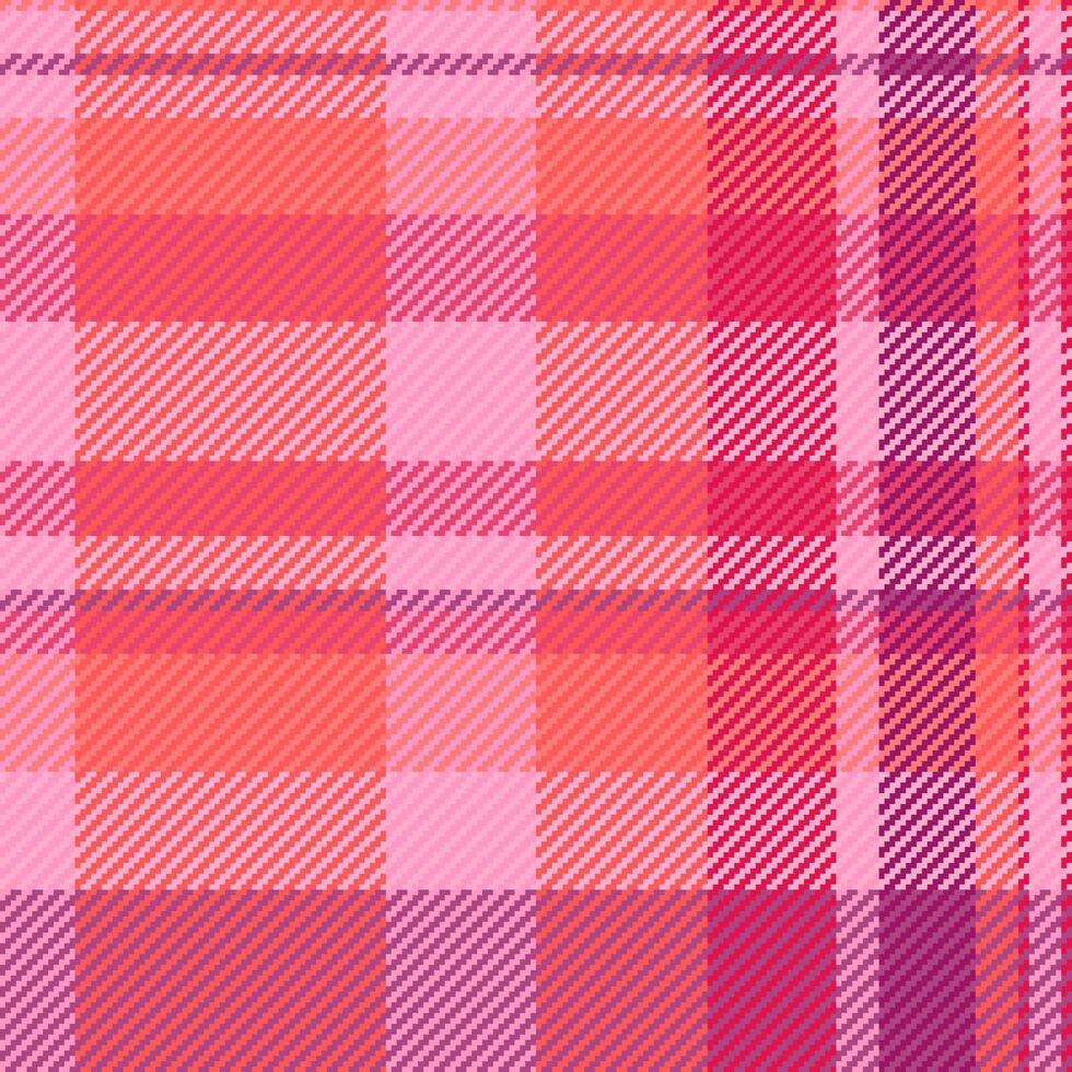 Pattern textile vector of plaid texture fabric with a check tartan seamless background.
