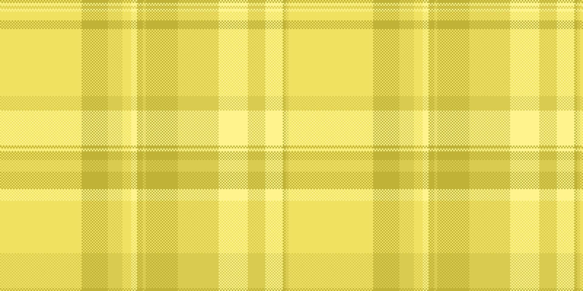 Styling check tartan vector, self textile fabric seamless. Horizontal pattern plaid background texture in yellow color. vector