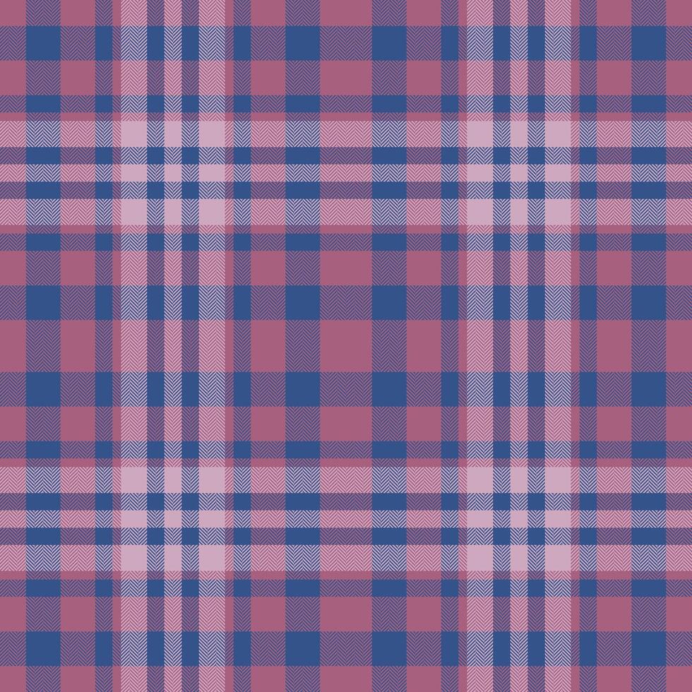 Plaid seamless pattern in red. Check fabric texture. Vector textile print.