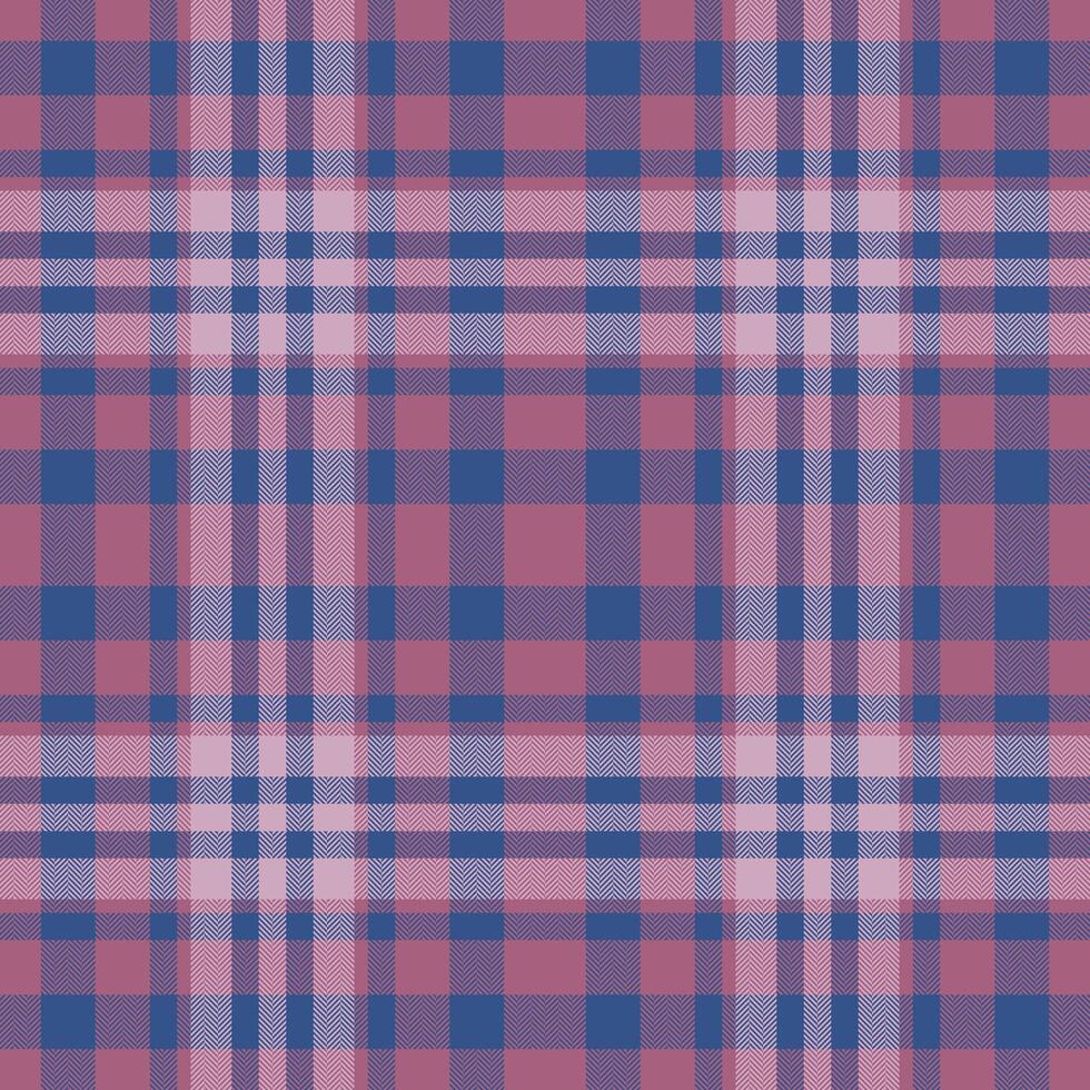 Plaid seamless pattern in red. Check fabric texture. Vector textile print.