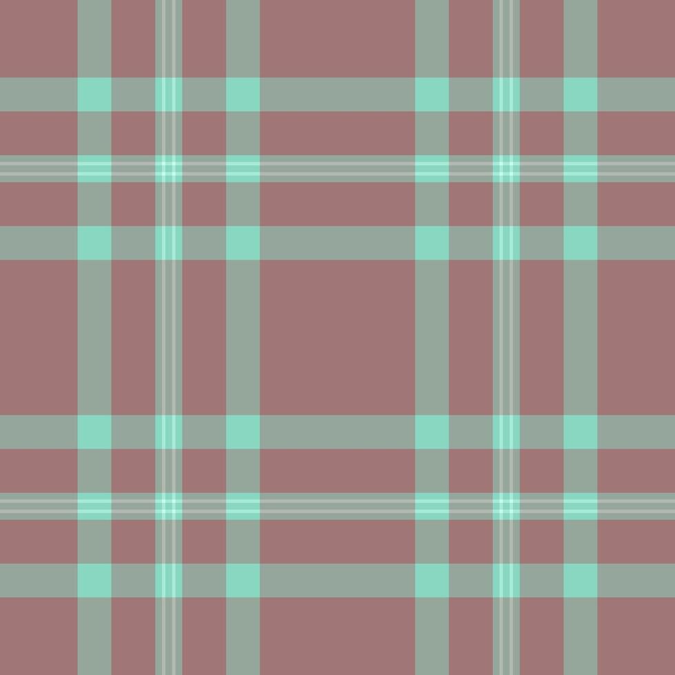 Clan textile check vector, scrapbooking background pattern fabric. Trade seamless plaid tartan texture in pastel and teal colors. vector