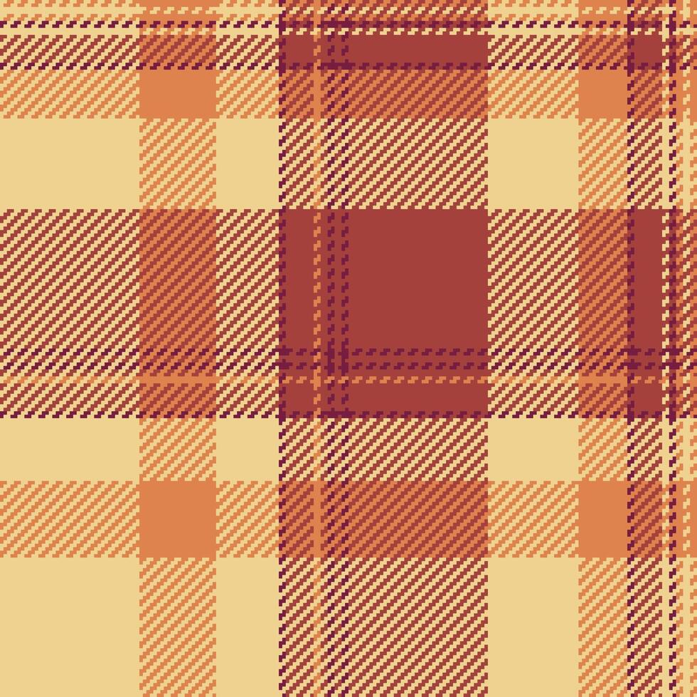 Seamless plaid check of tartan pattern textile with a fabric background texture vector. vector
