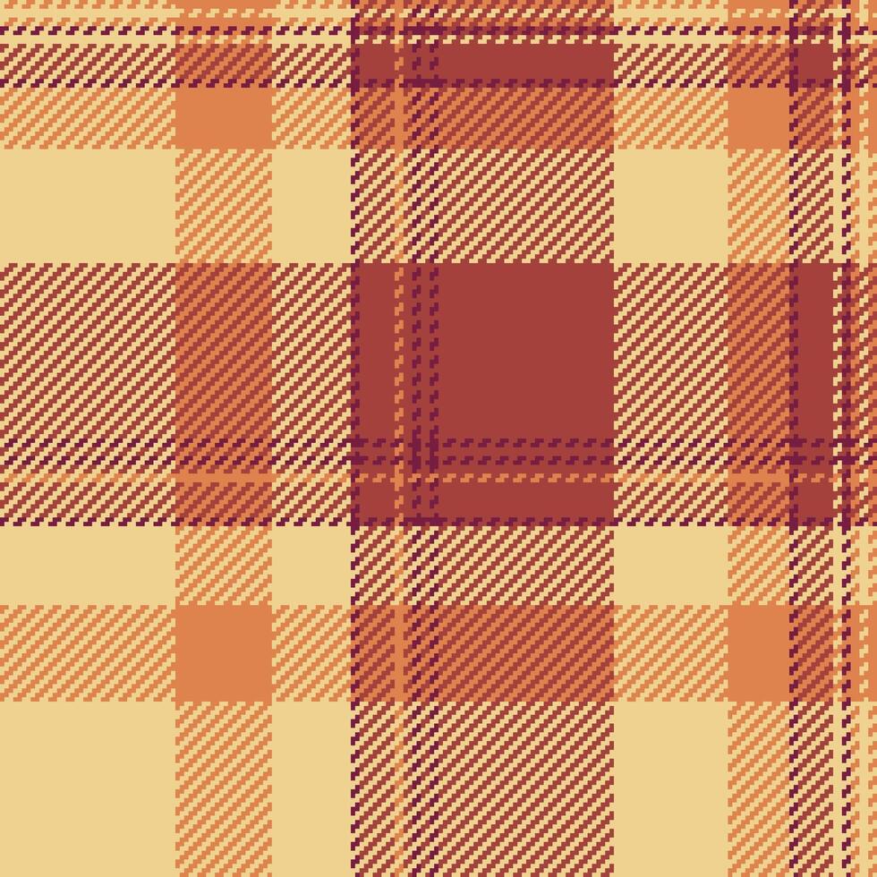 Seamless plaid check of tartan pattern textile with a fabric background texture vector. vector