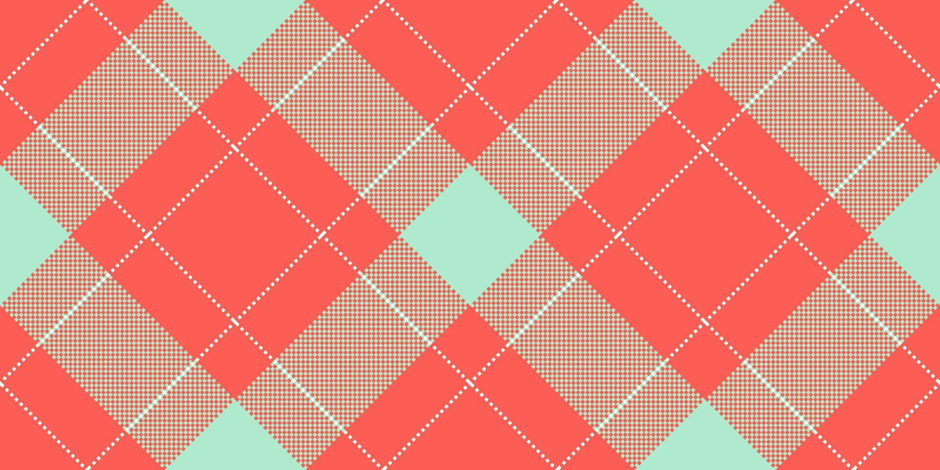 Hunter plaid fabric check, abstract background seamless background textile. Anniversary tartan texture vector pattern in red and light colors.