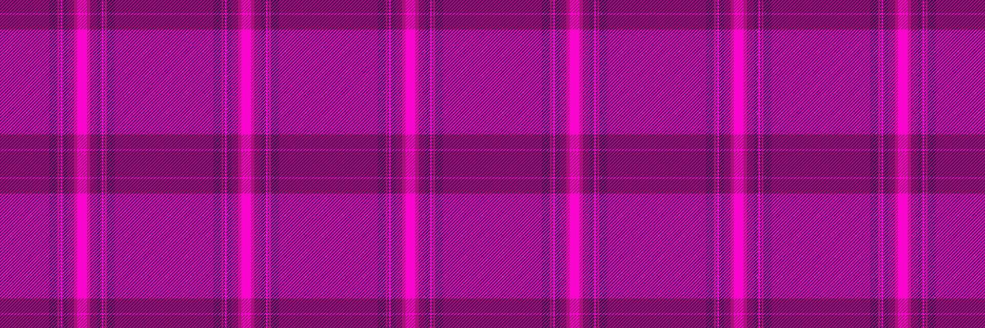 40s plaid seamless check, coat vector tartan texture. Choice fabric textile background pattern in purple and bright colors.