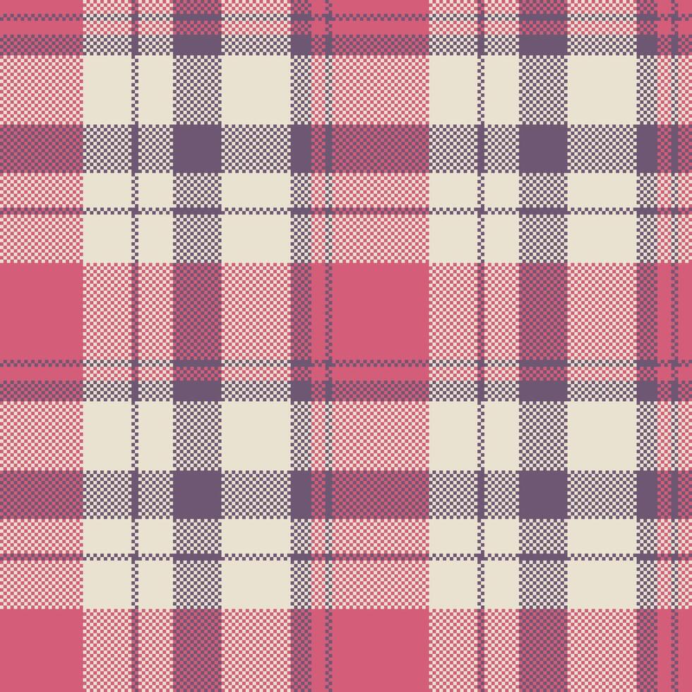 Seamless pattern fabric of tartan check texture with a background plaid vector textile.
