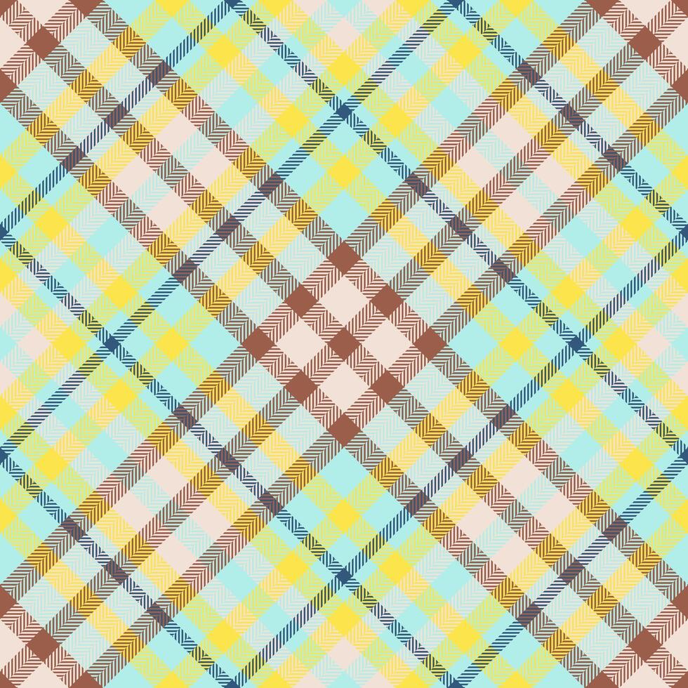 Plaid pattern vector. Check fabric texture. Seamless textile design for clothes, paper print. vector