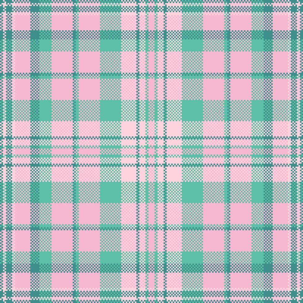 Textile check pattern of tartan seamless vector with a texture fabric background plaid.