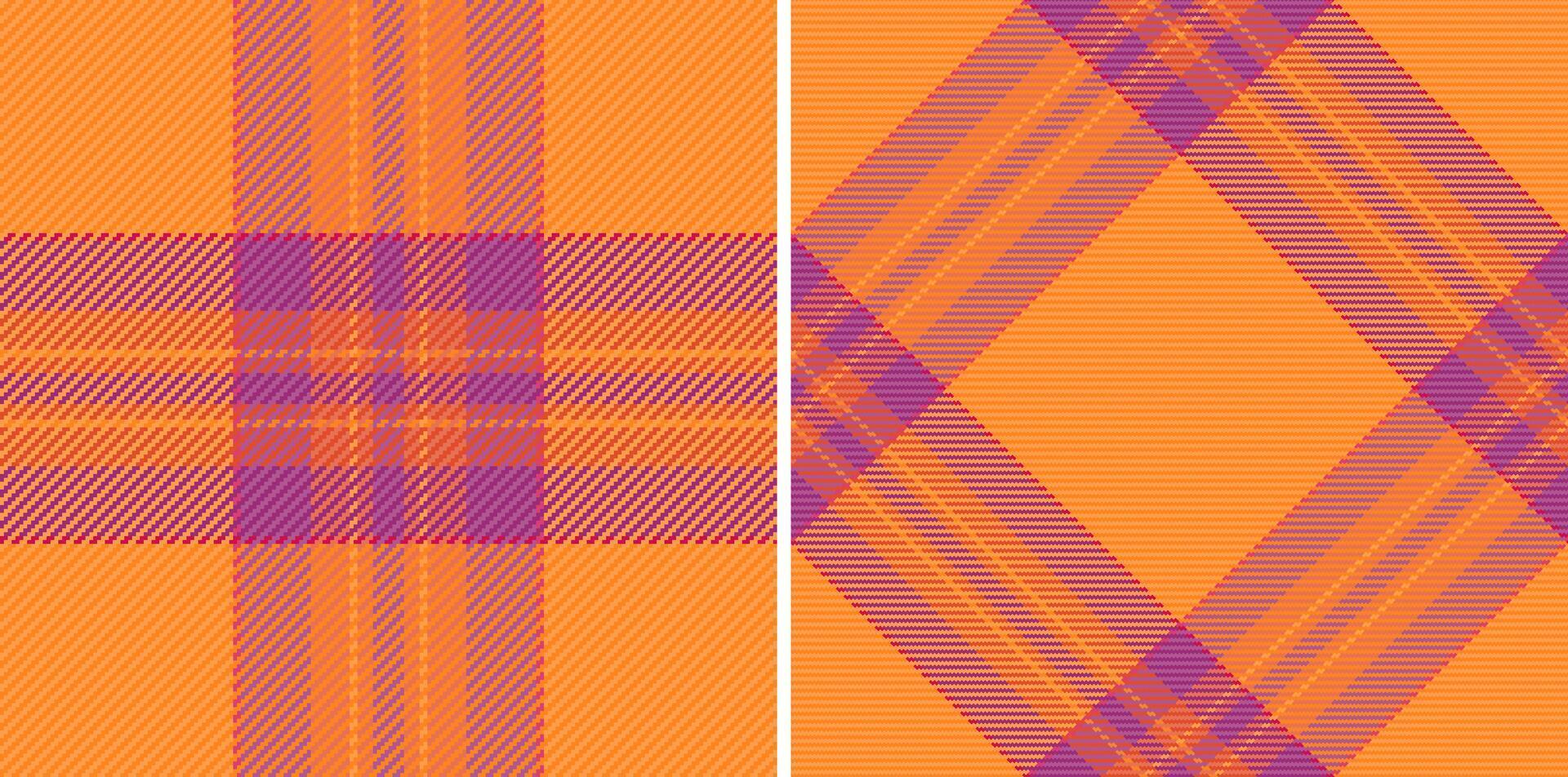 Plaid fabric check of texture pattern vector with a background tartan seamless textile.