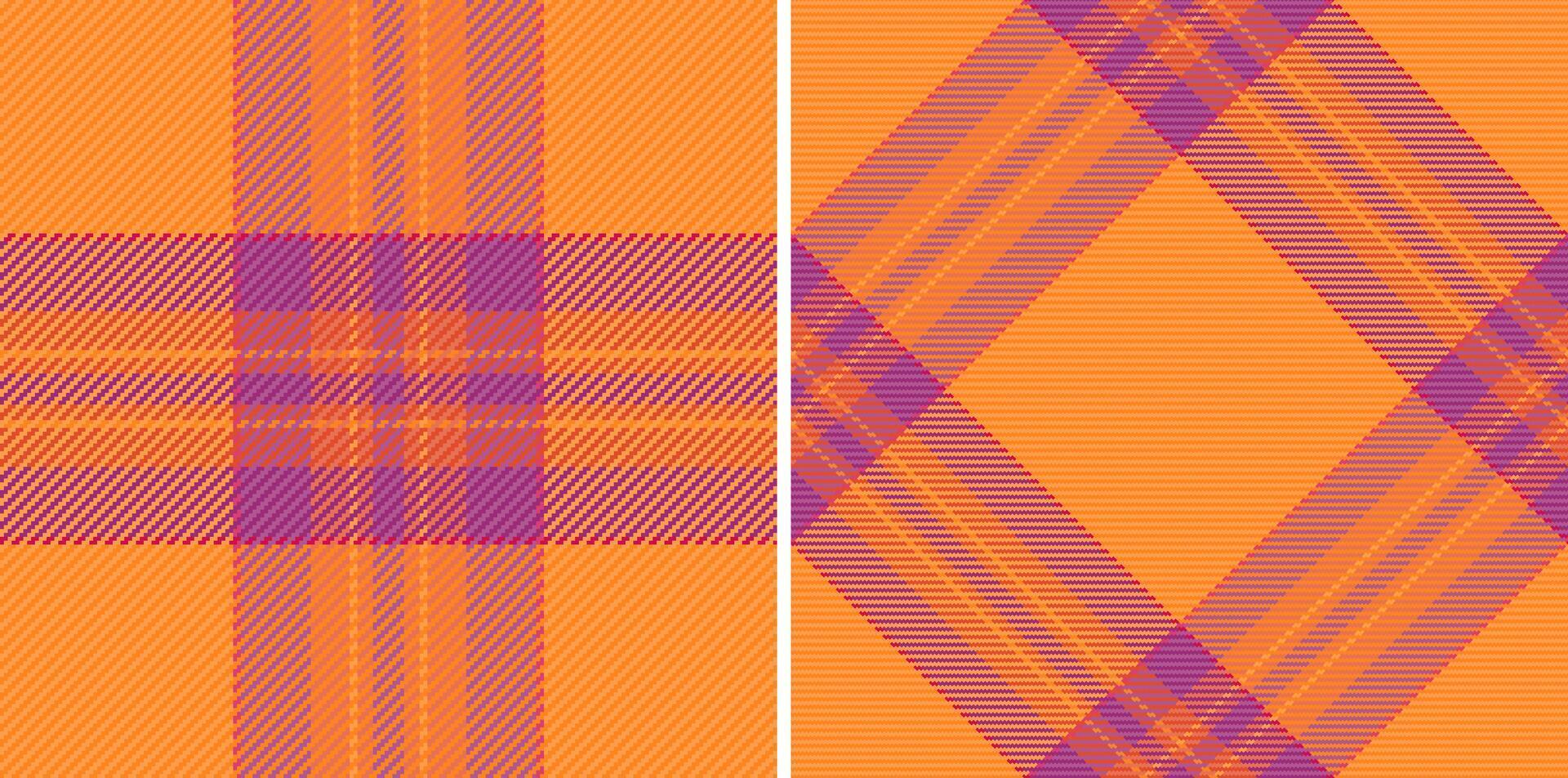 Plaid fabric check of texture pattern vector with a background tartan seamless textile.