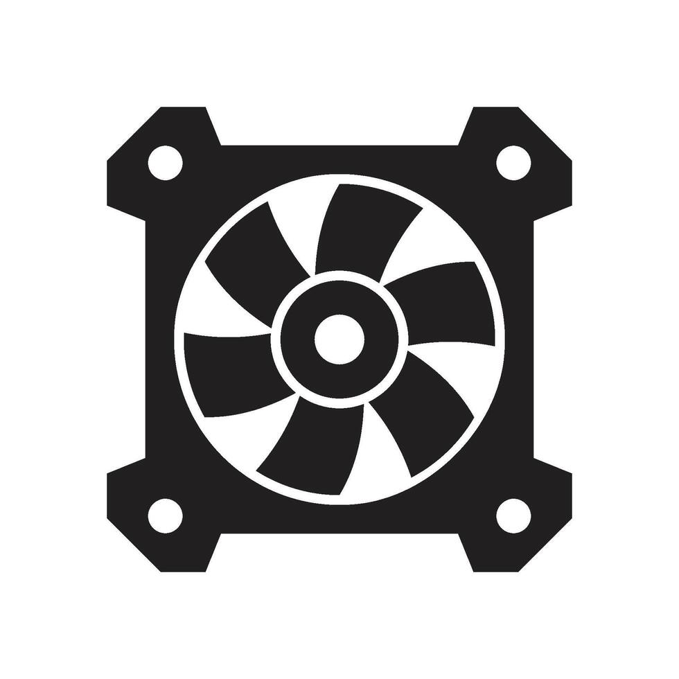 computer fan icon vector