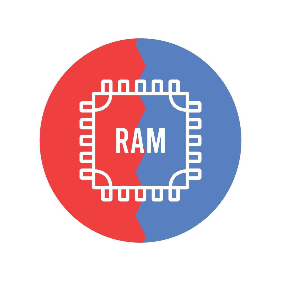 RAM icono vector