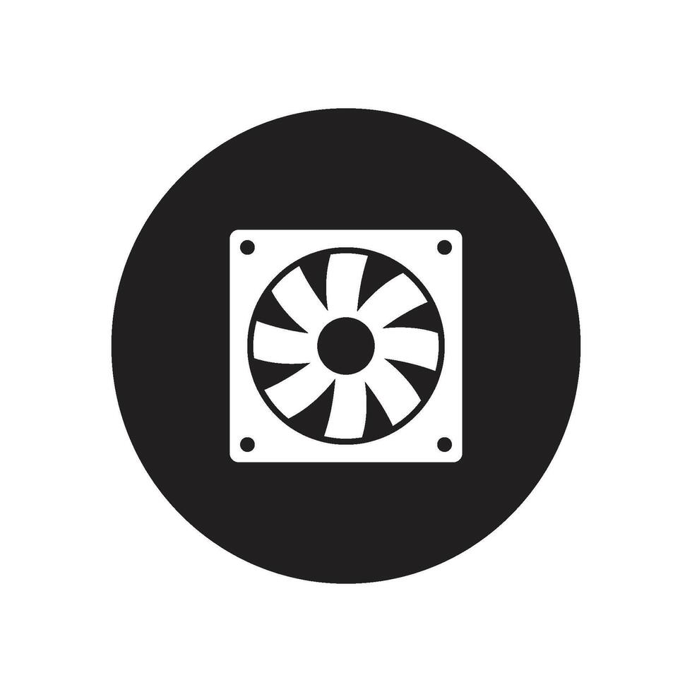 computer fan icon vector