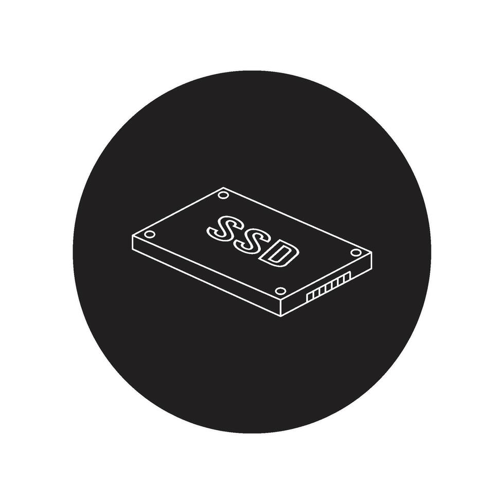 ssd icono vector