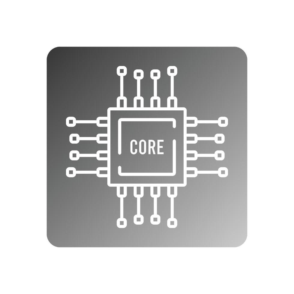 chipset icon vector