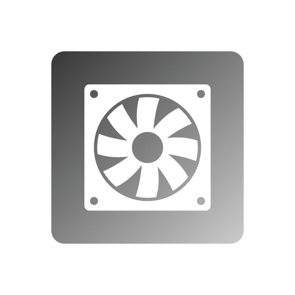 computer fan icon vector