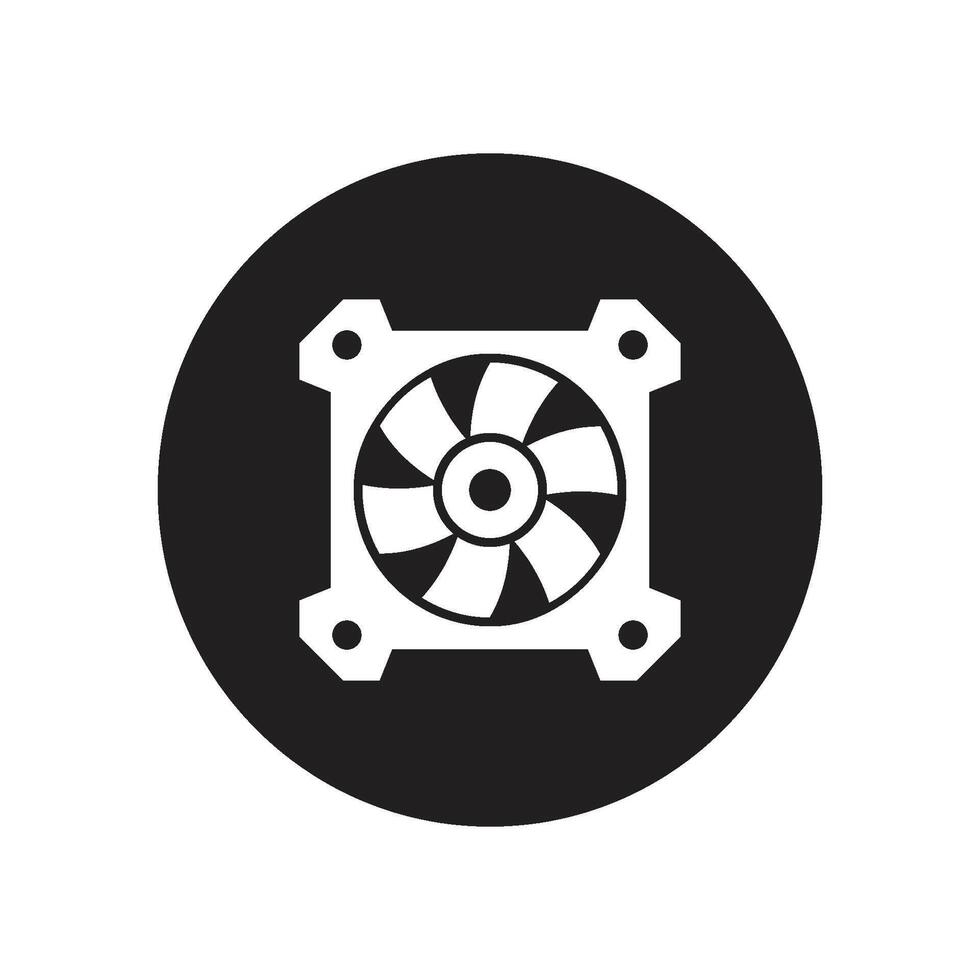 computer fan icon vector