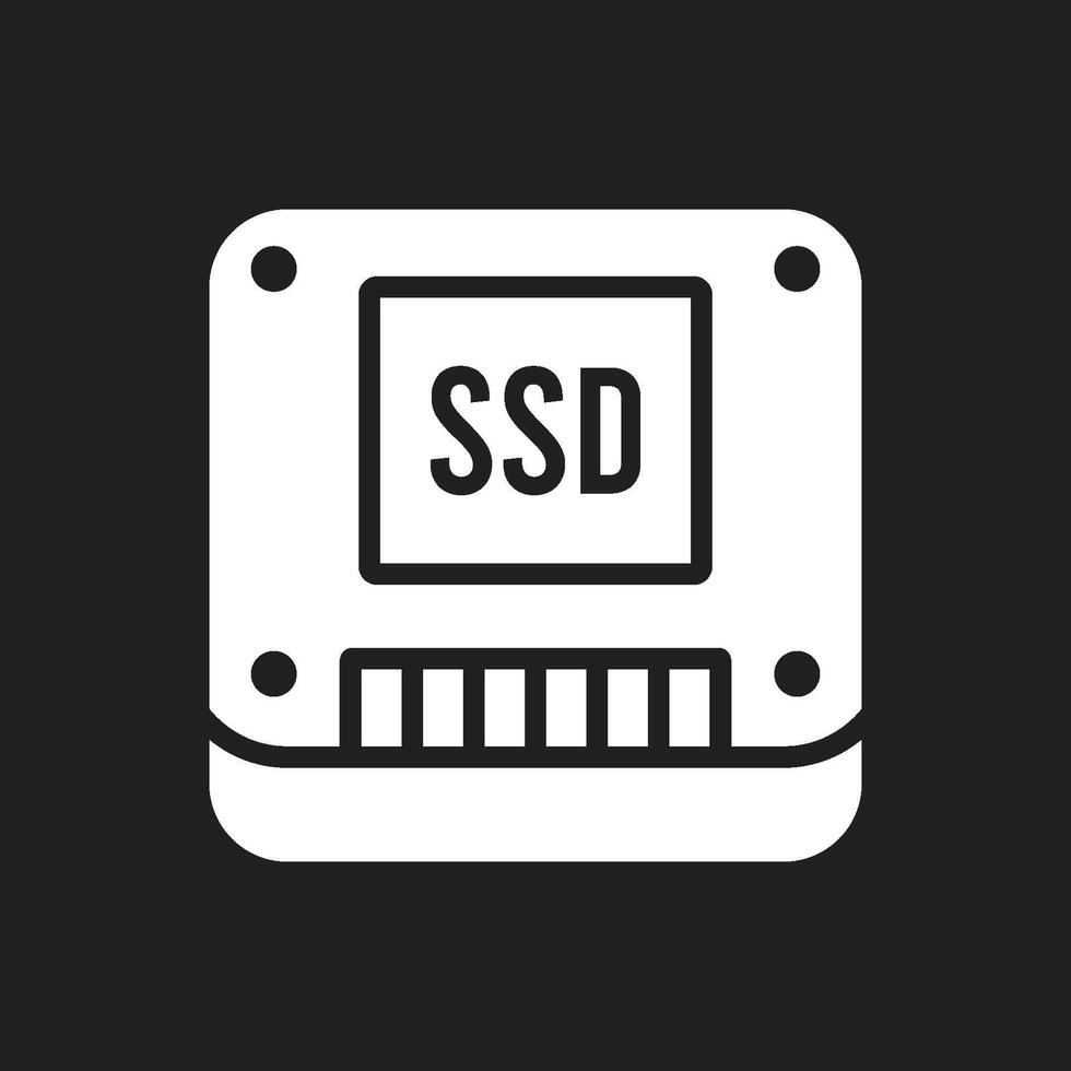 ssd icon vector