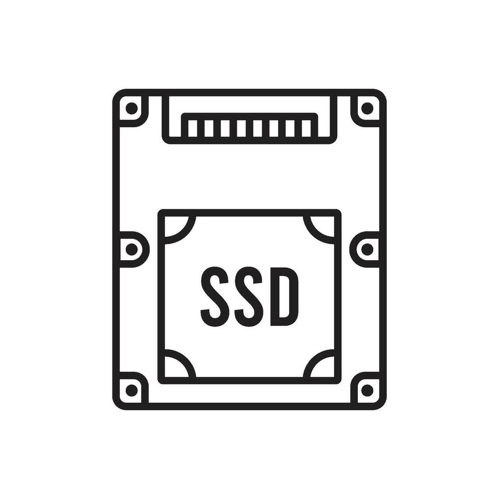 ssd icono vector