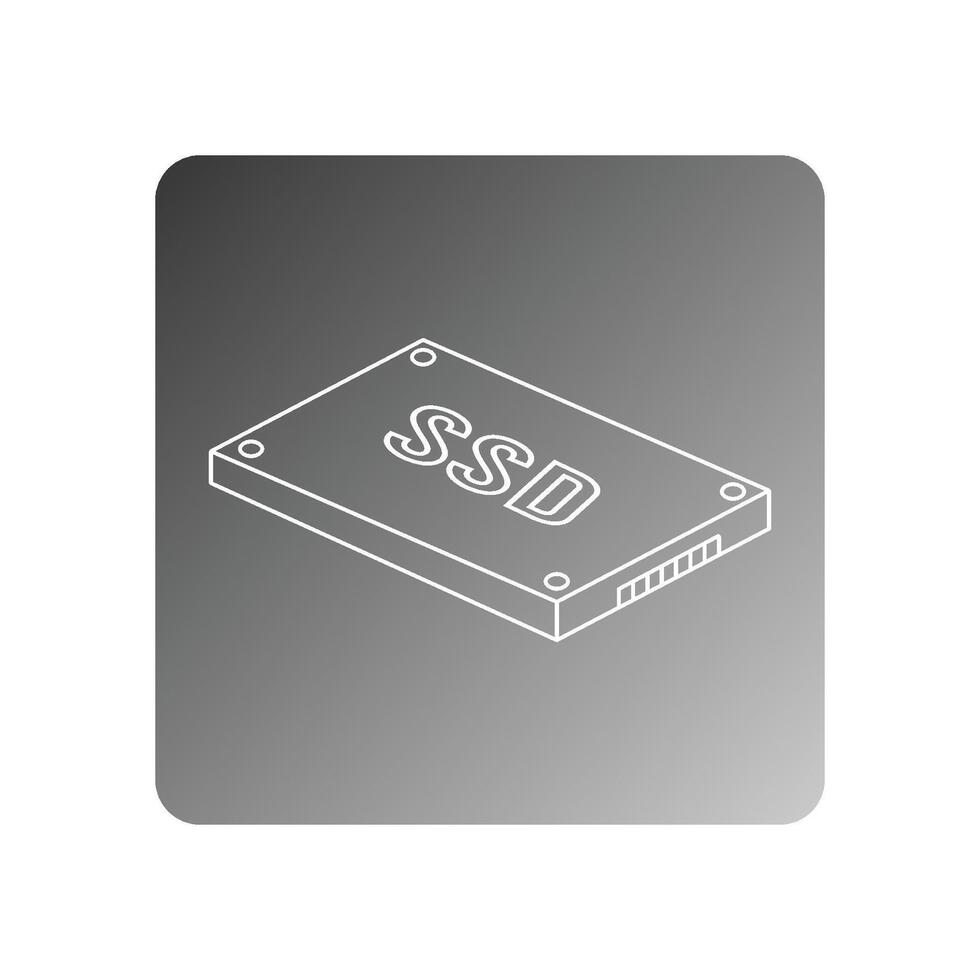 ssd icono vector