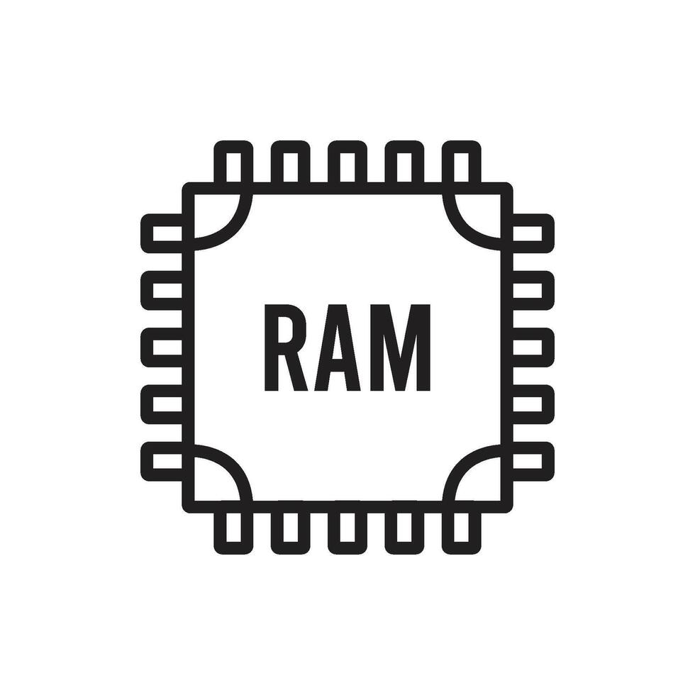 ram icon vector