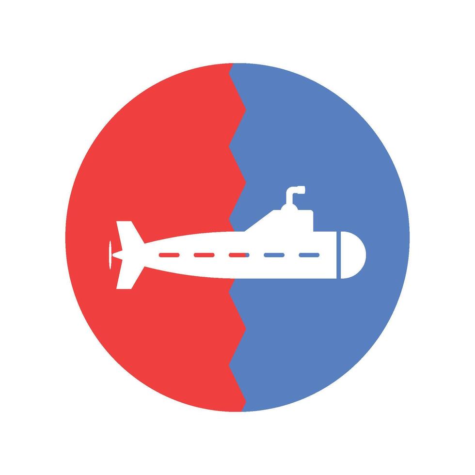 vector de icono de submarino