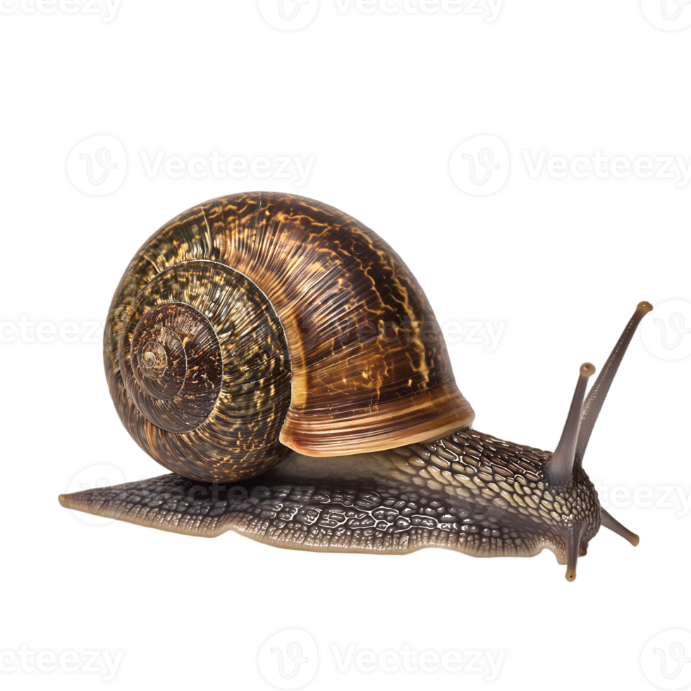 AI generated Snail on transparent background png