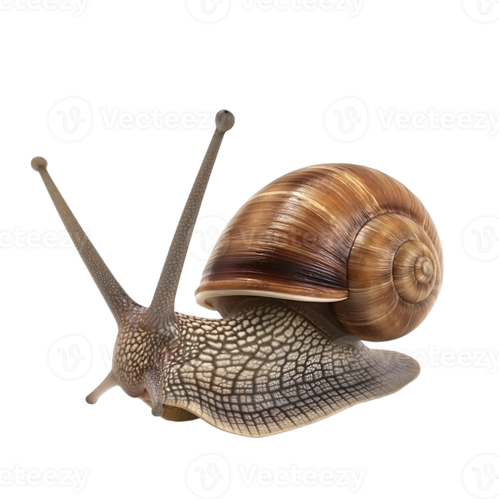 ai généré escargot sur transparent Contexte png