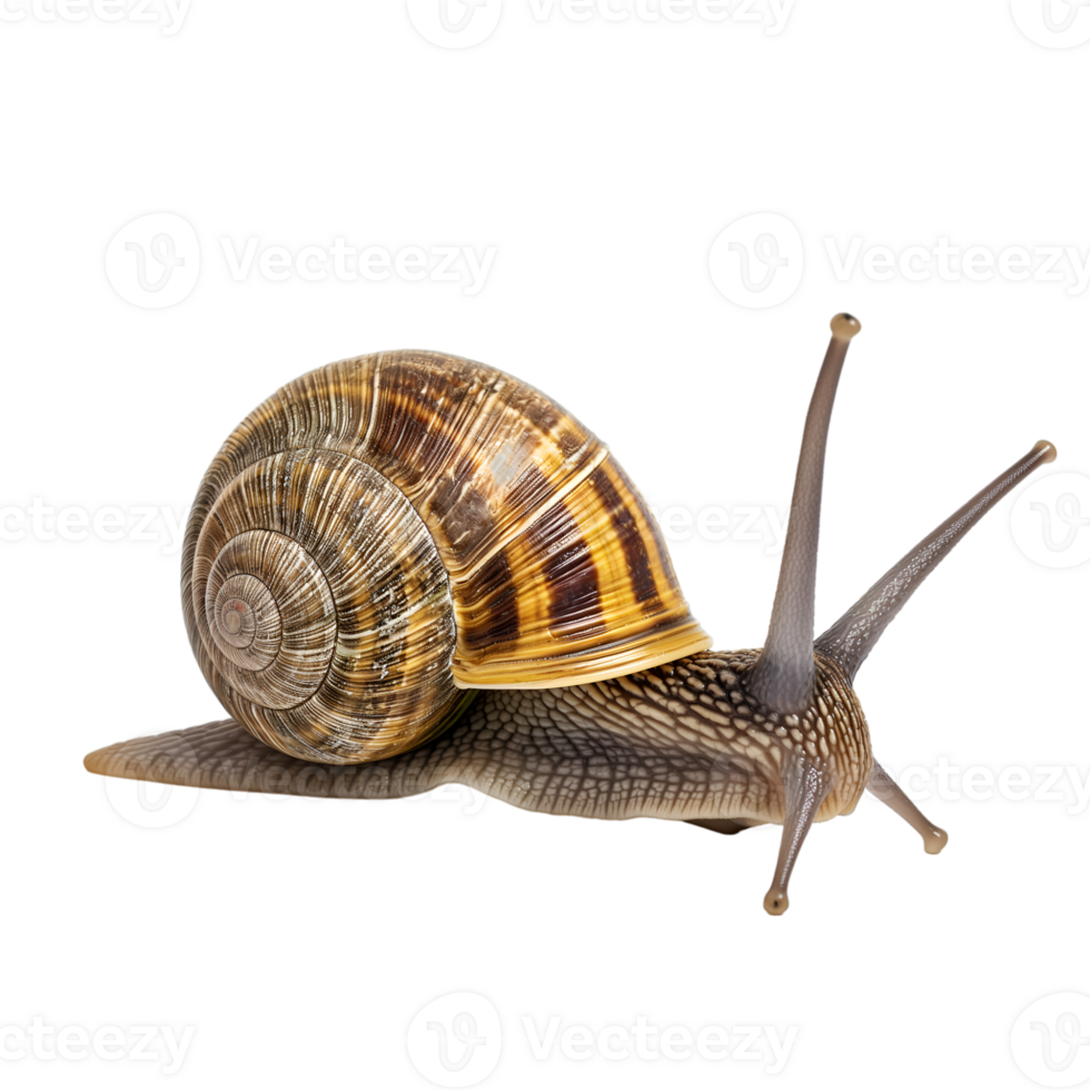 AI generated Snail on transparent background png