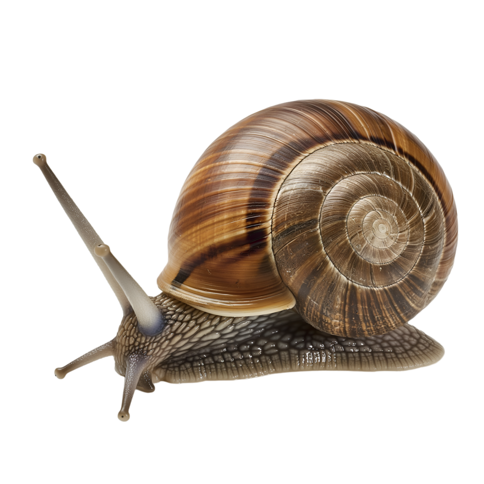 AI generated Snail on transparent background png