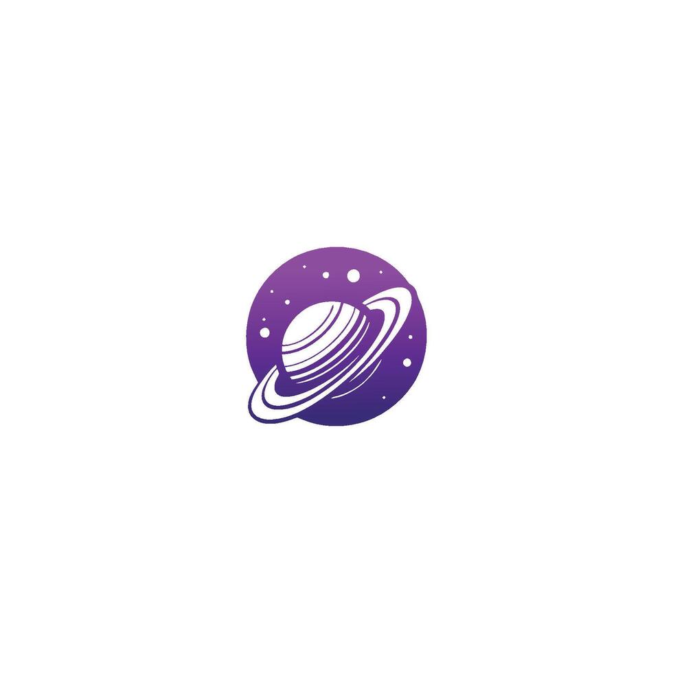 AI generated Galaxy Logo with creative modern concept logo.Planet orbits in round icon concept from space exploration, astrology. Vector. vector