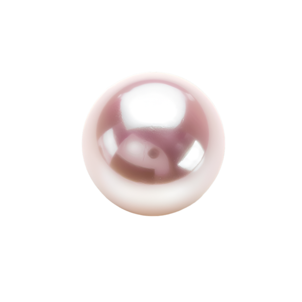 AI generated pearl on transparent background png
