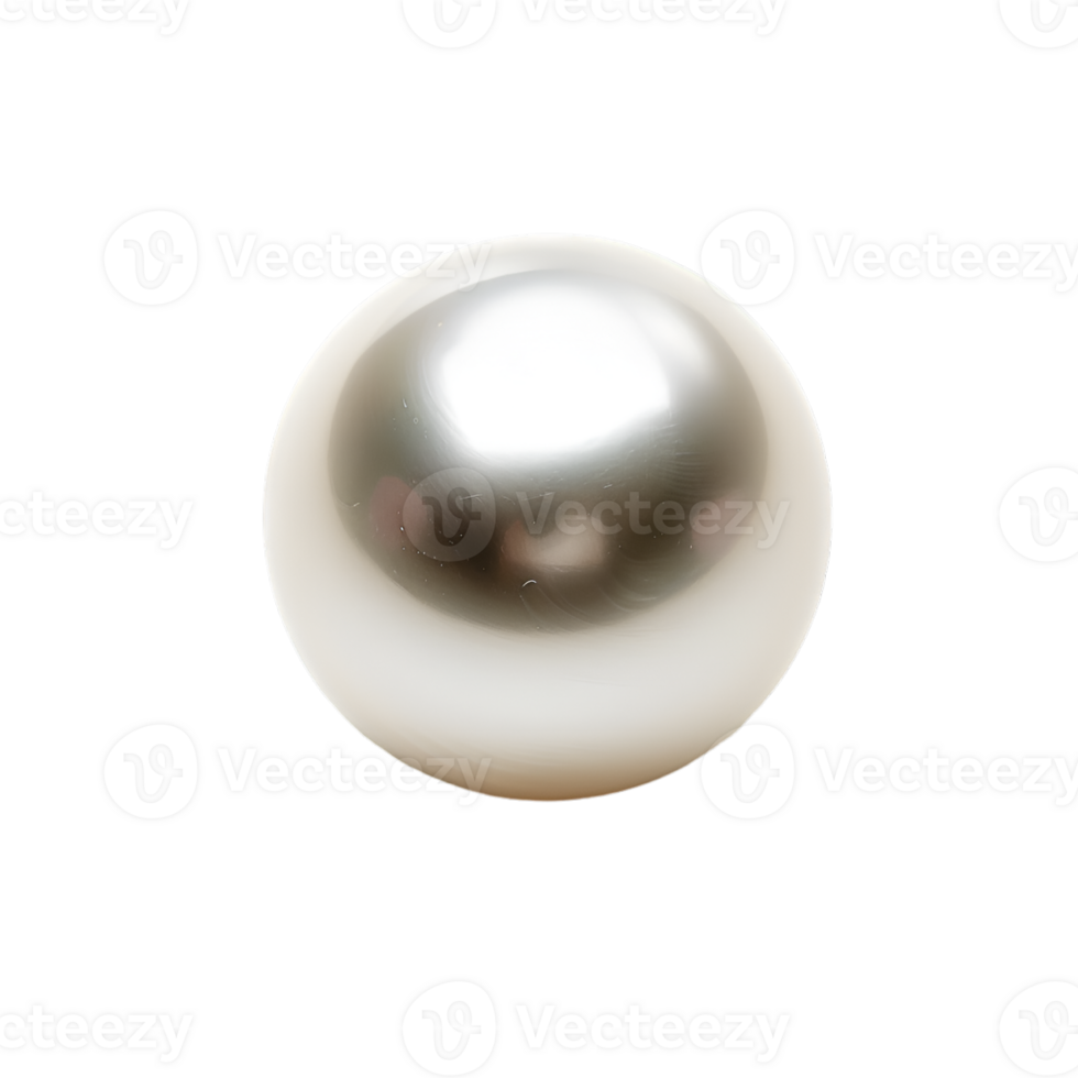 AI generated pearl on transparent background png