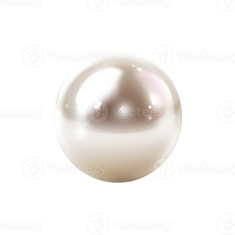 AI generated pearl on transparent background png