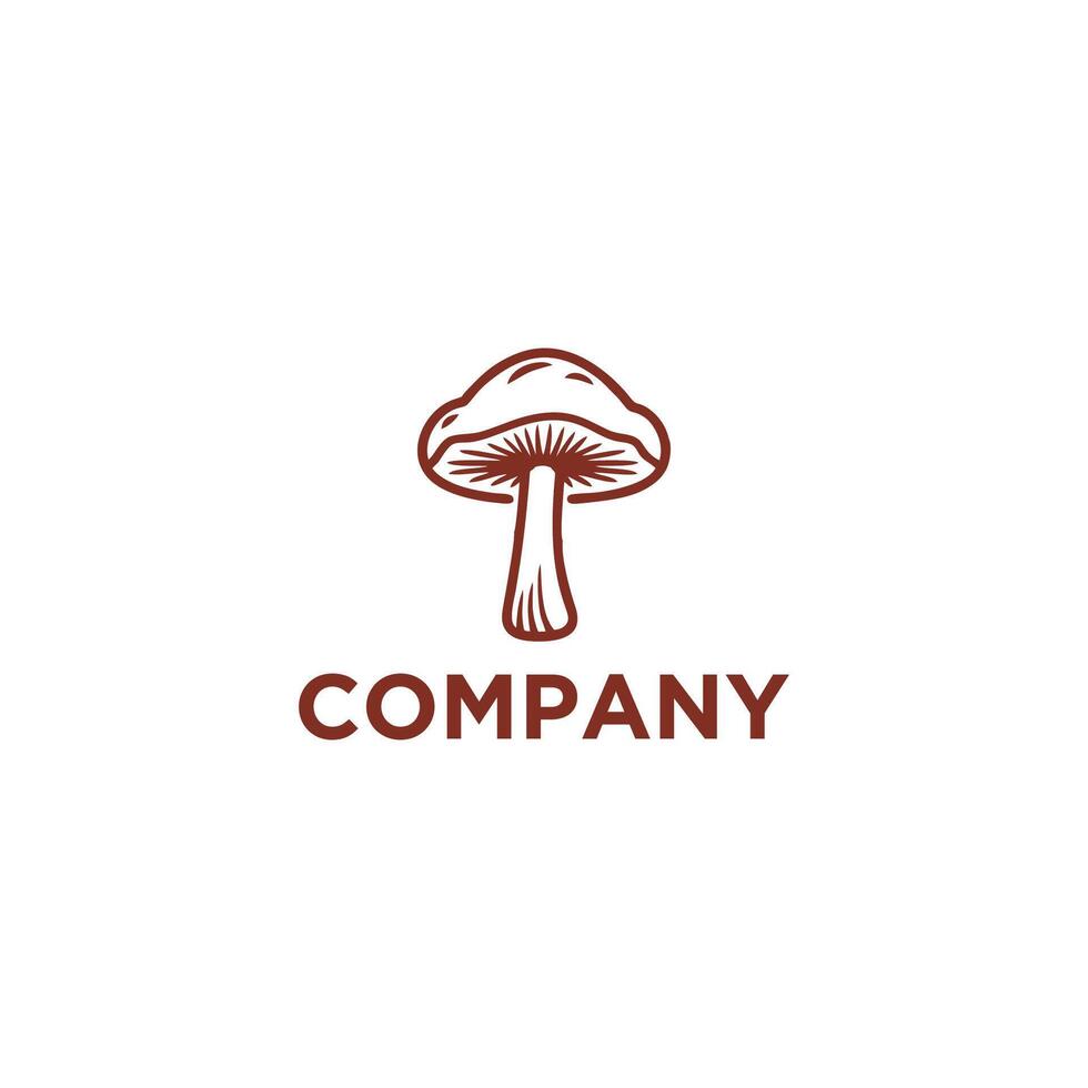 AI generated mushroom vector icon.Simple Modern Isolated Farm Black Organic Food Concept.