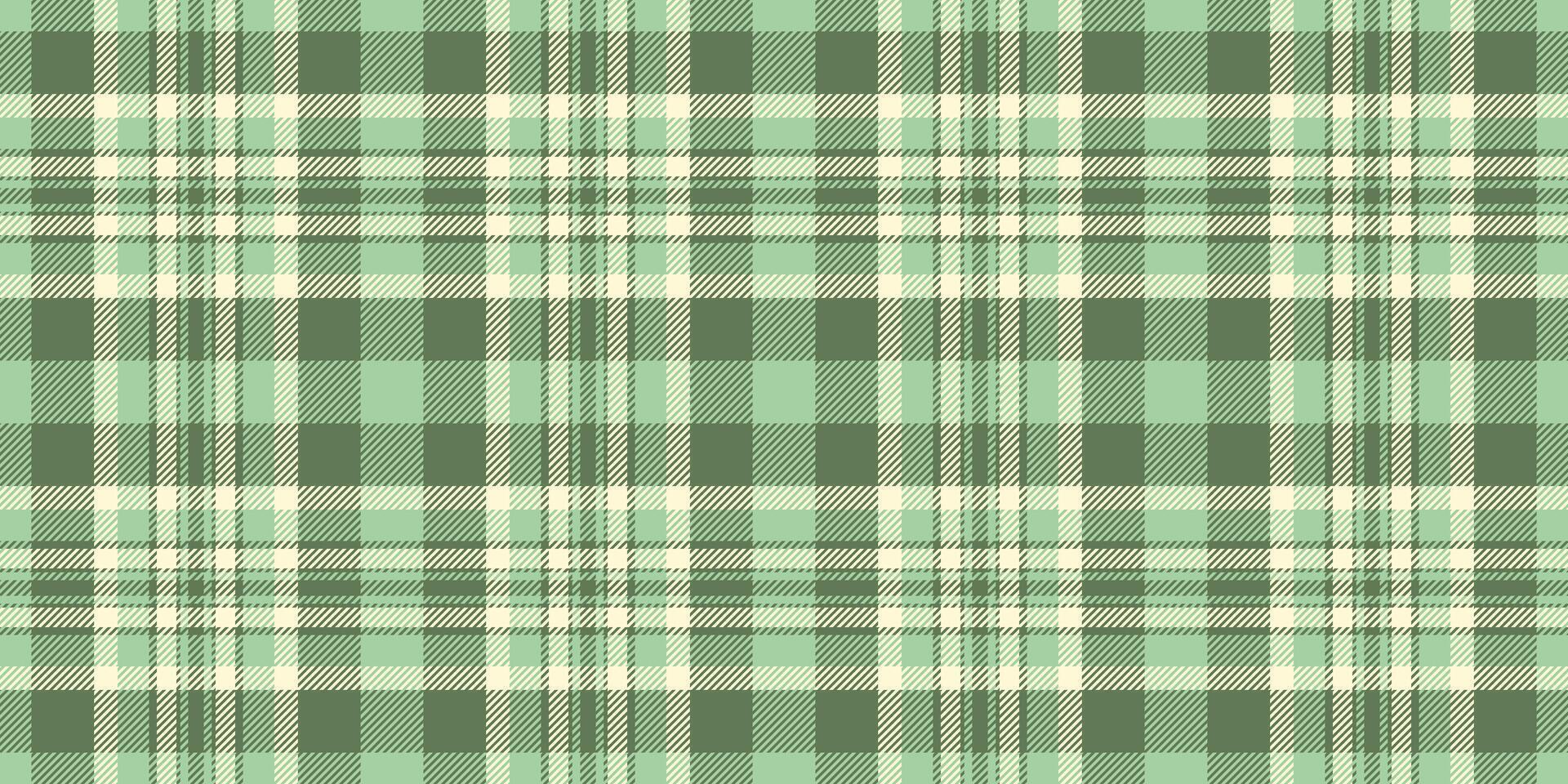 Tradition seamless textile texture, fold background fabric tartan. Softness check pattern vector plaid in green and light colors.