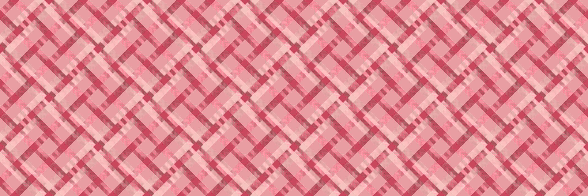Carpet plaid pattern seamless, regular textile texture background. Hippie fabric tartan check vector in red and light colors.