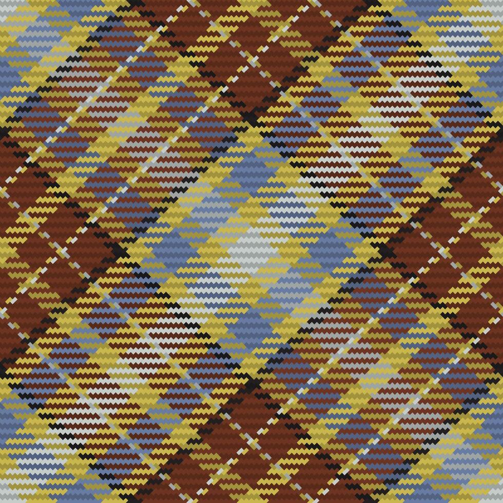 Seamless pattern of scottish tartan plaid. Repeatable background with check fabric texture. Vector backdrop striped textile print.